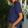 thumbnail image 3 of Cilsoka Womens Short Sleeve T Shirts V Neck Tops Summer Trendy Comfy Casual Basic Tee Shirt, Trendy Tops for Women, 3 of 6