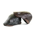 thumbnail image 4 of Top Level Leather Newsboy Cap Men Planas Duckbill Visor Hat Winter Autumn Warm Flat Caps Vintage Man Hats ,Classic Vintage, 4 of 7