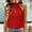 Red women halter crop top a1, variant on Women Halter Crop Top Embroidery Boho Beach Casual Summer Tops Sleeveless Backless Knotted Blouse Fringe Hippie Festival Clothes, Red S