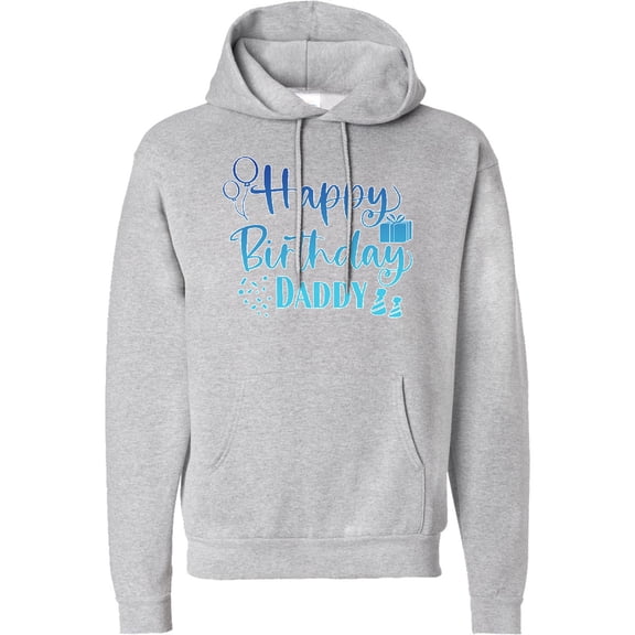 Inktastic Blue Happy Birthday Daddy Adult Hoodie Sweatshirt