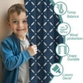 thumbnail image 3 of Blackout Kids Curtains,Navy Blue and White Geometric Pattern Childrens Insulated Curtains Set Of 2,Bedroom Essentials,Toddler Room Decor 42"x54", 3 of 5