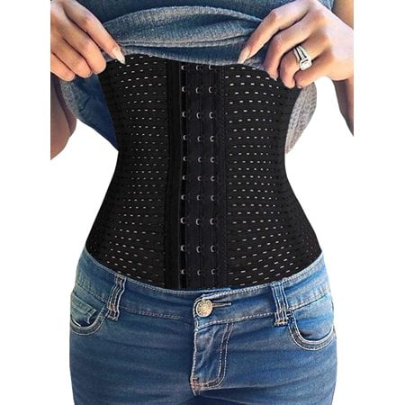 iFlymisi Womens Waist Trainer Corset for Weight Loss Workout Hourglass Body Shaper Tummy Fat Burner Breathable Latex Corset Training Waist Cincher 
