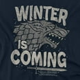 thumbnail image 2 of Game of Thrones Winter is Coming Women's T Shirt, Winter is Coming, X-Large, 2 of 6
