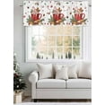 thumbnail image 5 of Christmas Valances for Windows Watercolor Red Cappuccino Gingerbread Man Rod Pocket Curtains Valance Short Window Treatment Drapes for Living Room, Bedroom Bathroom 60"&nbsp;W x 14" L, 5 of 5