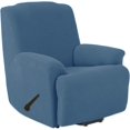 thumbnail image 1 of Housse de Chaise Inclinable Extensible, Housse de Chaise Inclinable en Tissu Jacquard, Housses de Chaise pour Chaise Inclinable, 1 Pièce de Protection pour Housse de Siège Inclinable avec Poche (Bleu Denim), 1 of 7
