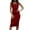 Red, variant on SWSMCLT Women's Ruched Sleeveless Drawstring Mini Night Out Bodycon Club Dress Outfit Low Back Sexy Dress Yellow Large