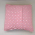 thumbnail image 2 of Cotton Small Polka Dots Decorative Throw Pillow/Sham Cushion Cover White on Pink, 2 of 3