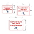thumbnail image 6 of Classic Framed Plus Please Ensure Children Use Handrails Door or Wall Sign | Child Safety Business Signs - Medium, 6 of 8