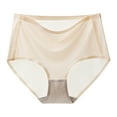 thumbnail image 2 of Wovilon Ultra-Thin Non-Marking Ice Silk Underwear Ice Silk Seamless Underwear Women's Mesh Breathable Ultra-thin Women's Underwear High Waist Abdomen Cotton Underwear, 2 of 3