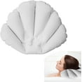 thumbnail image 1 of Almohada de baño inflable de 1 pieza, blanca, cojín de baño con ventosas, cojín de baño con forma, cojín de spa de relajación, relajación de cuello y comodidad con aire, 1 of 5