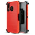 thumbnail image 1 of for Samsung Galaxy A20 A30 A50 Case Heavy Duty Shock Absorption Shockproof Kickstand Armor Case with Belt Swivel Clip Holster Cover (Red), 1 of 4