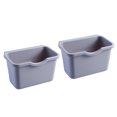 thumbnail image 1 of PEACNNG 2pcs Kitchen Over the Cabinet Door Storage Box Hanging Garbage Can Multifunction Sundries Organizer (Grey), 1 of 3