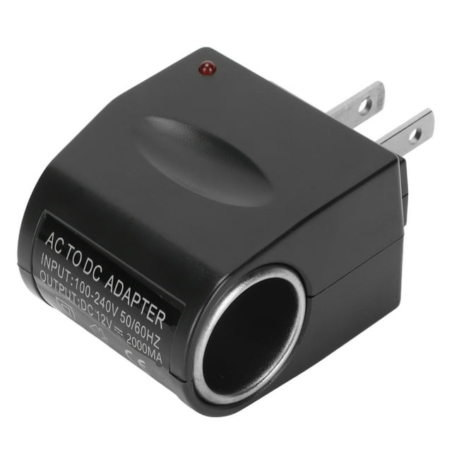 Adaptador de corriente para automóvil de 240 V CA a 12 V CC Adaptador de encendedor de cigarrillos para automóvil de carga rápida universal Enchufe estadounidense de 100 a 240 V