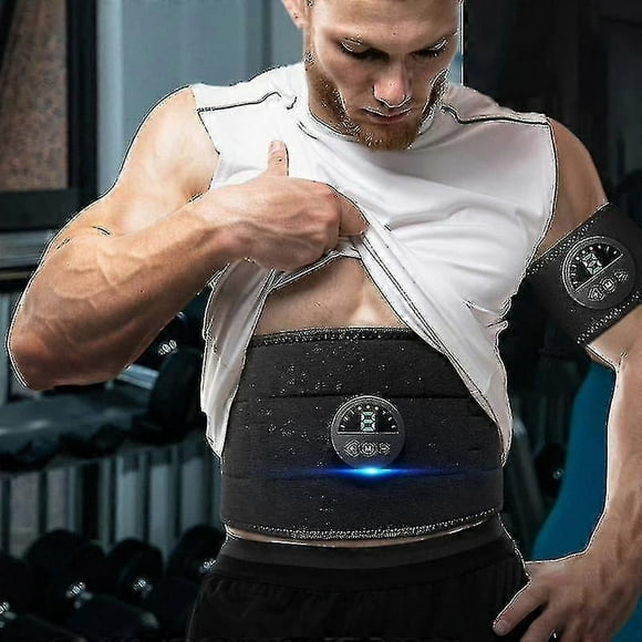 Ems Electric Abdominal Body Slimming Belt Waist Band Smart Abdomen Muscle Stimulator Abs Trainer Fitness Lose Weight Fat Burn