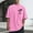 Pink, variant on Blmnix Graphic Tees Men Shirt Pullover Cotton T Shirts Hawaiian Shirt Tops Crew Neck Elbow-Length Purple Shirts for Men Big And Tall,L