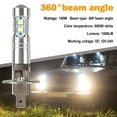 thumbnail image 4 of VIVIDCRAFT Super Bright H1 LED Headlight Kit High Low Beam Fog Driving Bulbs 6000K Whitβ, 4 of 8