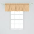 thumbnail image 2 of Ambesonne Vintage Window Valance, Wavy Elliptic Pattern, 54" X 18", Orange Cream, 2 of 3