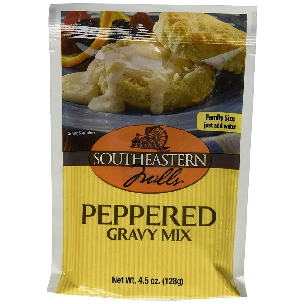 Southeastern Mills Gravy Mix, Peppered, 4.5Ounce Packages (Pack of 24