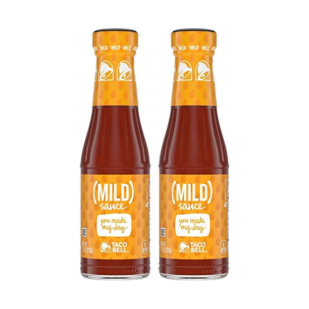 Taco Bell MILD Sauce, 7.5 oz Bottle 2 packs