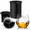 Black-1 PACK, variant on Stainless Steel Clear Ice Ball Maker 4 Pack Black Use for Cocktail and Beverage Drinks
