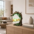 thumbnail image 4 of Halloween Ghost on Tree Swing with Light - Cute Glowing Swinging Figurine, Light Up Decor for Desktop, Bookshelf, Mantel, Table Centerpiece, 4 of 5