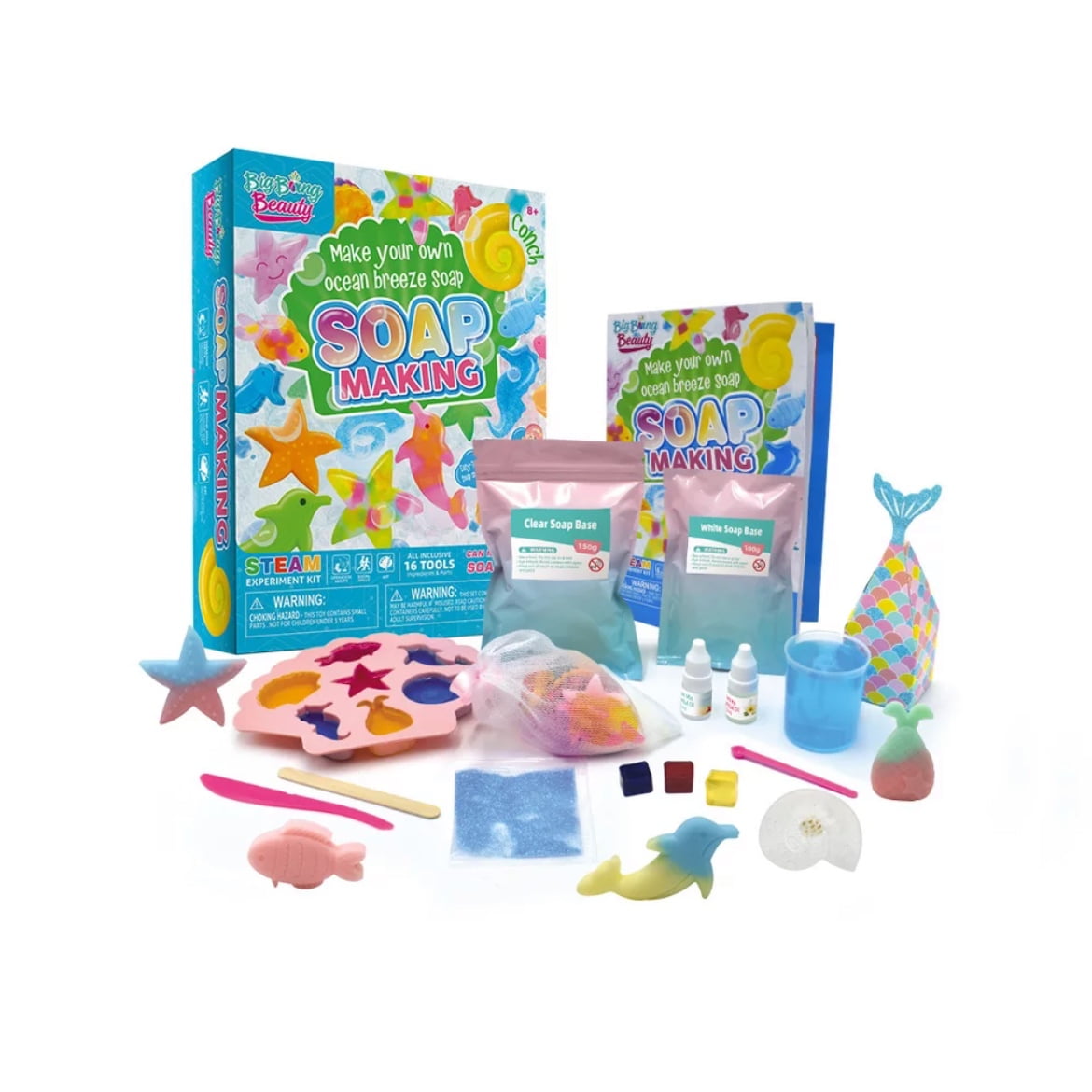 Kids Ocean Breeze Soap Making Experiment Kit DIY Craft Art Project 8