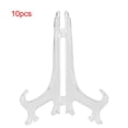 thumbnail image 1 of Herwey Dish Display Stand, Plate Display Stand,10pcs Folding White Plastic Plate Holders Dish Picture Frame Decorative Display Stand Rack, 1 of 12