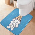 thumbnail image 2 of Yayeee Bath Rug for Bathroom Floor Non Slip Rectangle Fluffy Soft Absorbent Mat, 16"x24", Ice Cream Cat, 2 of 7