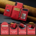 thumbnail image 3 of Detachable Back Cover For iPhone Xs Max XR X XS Wallet Case with Card Holder Magnetic For iPhone XR Leather Phone Cases, 3 of 12