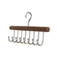 thumbnail image 4 of Percha para cinturón con 8 ganchos, soporte para bufandas, estable y giratorio de 360 ​​grados, para cinturones, bolsos, bufandas, camisetas y, 4 of 9
