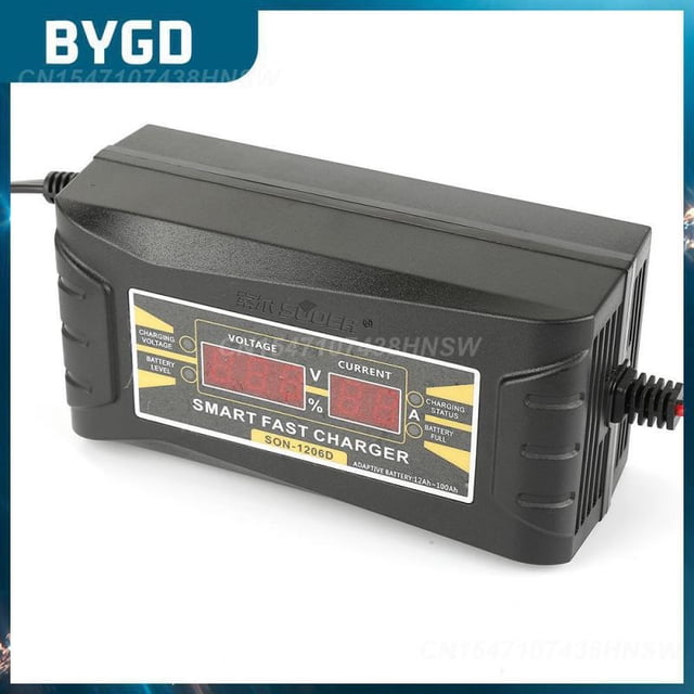 12v 6a Battery Charger Smart Portable Lead-acid Battery Charger Universal Car Battery Charger12V 10A US PlugRussian Federation He Qiyong unisex