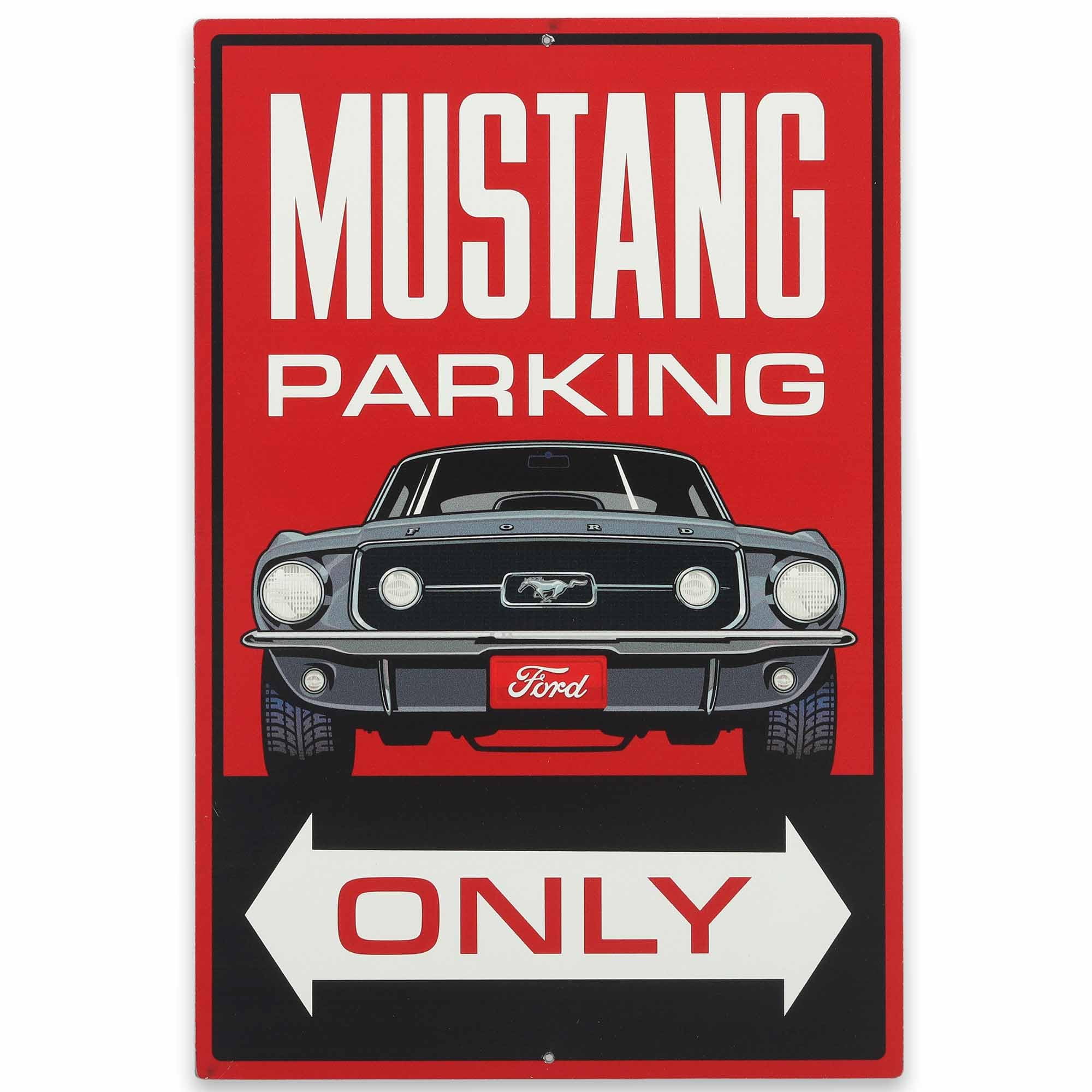 Ford Mustang Parking Only Metal Sign - Classic Ford Mustang Sign for ...