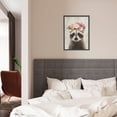 thumbnail image 6 of WFSposter Cute Raccoon Canvas Painting Retro Animal Portrait Wall Art Decor Funny Raccoon with Garland Picture Framed Safari Animal Art Print Posters for Nursery Kids Bedroom Home Decoration 12x16", 6 of 7