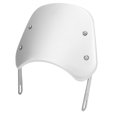thumbnail image 1 of Ouitble Parabrisas de Motocicleta, 21 cm/8,27 Pulgadas, Impermeable, Universal, Parabrisas de Motocicleta, Deflector de Viento para Motocicleta(Silver), 1 of 5