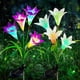thumbnail image 1 of Solar Garden Stake Lights,2 Pack With 8 Lily, Purple And White, 1 of 5
