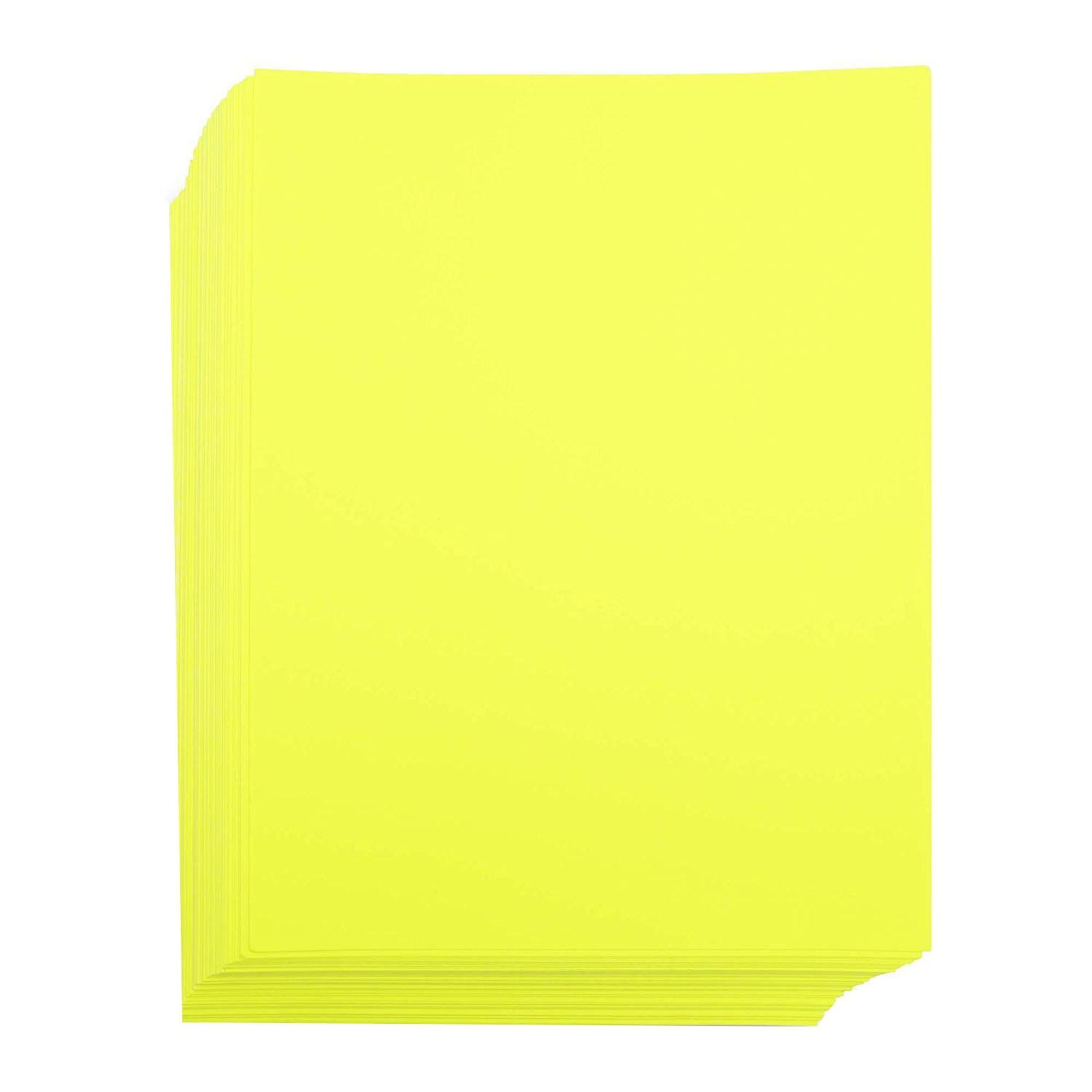 96 Sheets Each Neon Yellow Cardstock Craft Paper for Card Making, 8.5 x