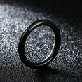 thumbnail image 3 of 3mm Gold/Black/Silver Band Men's Women's Titanium Steel Engagement Ring Size 4-8, 3 of 8