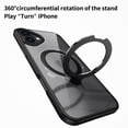 thumbnail image 5 of ELEHOLD Clear Case for iPhone 16, Magnetic Translucent Clear Case with Invisible Stand,Gray, 5 of 6