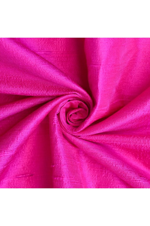 Silk Fabric, Fuchsia Pink Dupioni Silk Fabric, Pink Silk Fabric Designer Silk Fabric By The Yard, 3 Continuous Yards Dupioni Silk Fabric, 41" width Silk Dupioni Fabric by Yard
