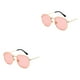 thumbnail image 3 of Sonducket Gafas de sol hexagonales con montura ligera, lentes polarizadas de moda, protección , unisex, cómodas, color dorado y rosa C10 oro rosa mar C10 2Conjunto, 3 of 6