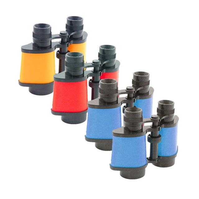 MasteelfCA 4pcs/Set Plastic Colorful Eightfold Children Binoculars Telescope For Kids Outdoor Games Toys(Random Color)