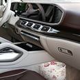 thumbnail image 7 of Naloa Floral Mushroom Car Trash Can Garbage Car Accessories Trash Can Car Waste Bin for for Driver and Passenger Any Vehicle, 7 of 7