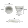 thumbnail image 2 of Thunder Group Marble Grinder, 3-Inch, White, 2 of 2