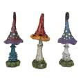 thumbnail image 4 of Enchanted Fairy Garden 9.5"H Spotted Toadstool Mushrooms Figurine Set of 3, 4 of 8