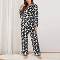 thumbnail image 2 of Balery Panda1 Pattern Pajama Sets for Women Long Sleeve 2 Piece Sleepwear Loungewear Sets Soft PJ's with Pockets Long Sleeve Comfy Pj Sets-Medium, 2 of 7