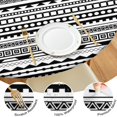 thumbnail image 4 of Stretch Round Tablecloth with Elastic Edge, Floral Boho Design for 38-42 Inch Tables, Decorative Accent for Room, 4 of 7
