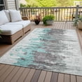 thumbnail image 6 of Addison Rugs Chantille Indoor/Outdoor Transitional Modern Teal Washable Rectangle Rug, 2'6" x 3'10", 6 of 6