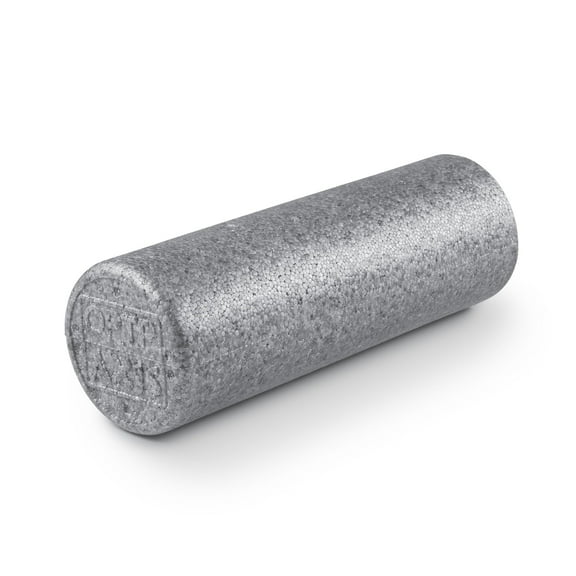 OPTP Silver AXIS Foam Roller - Moderate Density, Eco-Friendly, Durable Foam Roller for Physical Therapy and Exercise, Deep Tissue Muscle Relief, and Workout Recovery (18" x 6" Round)