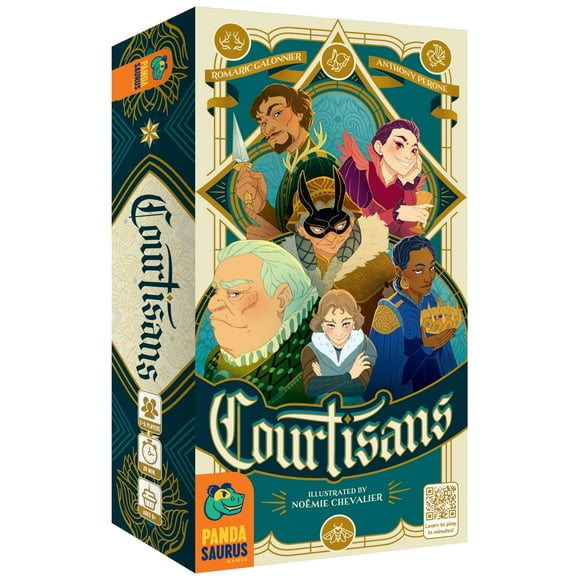 Juego de cartas Pandasaurus Games Courtisans Strategy Kids 8+