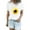 Yellow, variant on Womens Summer Tops Sunflower Shirts Cute Dandelion Graphics Tshirt Summer Short Sleeve Tee Tops for Women Black L